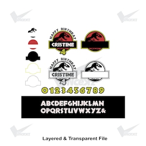 Jurassic Park SVG- und PNG-Cliparts | Jurassic World Geburtstagsparty | T-Rex-Dinosaurier-Shirt | Digitaler Download