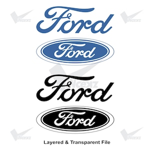 Ford Svg-klippfil för Cricut | Ford-märkesemblem vinyldekaler klistermärke | Lastbilsgrafik