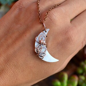 Lotus Crescent Moon Necklace. Lotus Jewelry. Moon Necklace. Boho Chic Jewelry. Moon Jewelry. Dainty Necklace. Unique Jewelry. Gift for Her