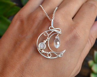 wire moon jewelry