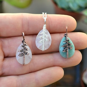 Tree crystal necklace discount