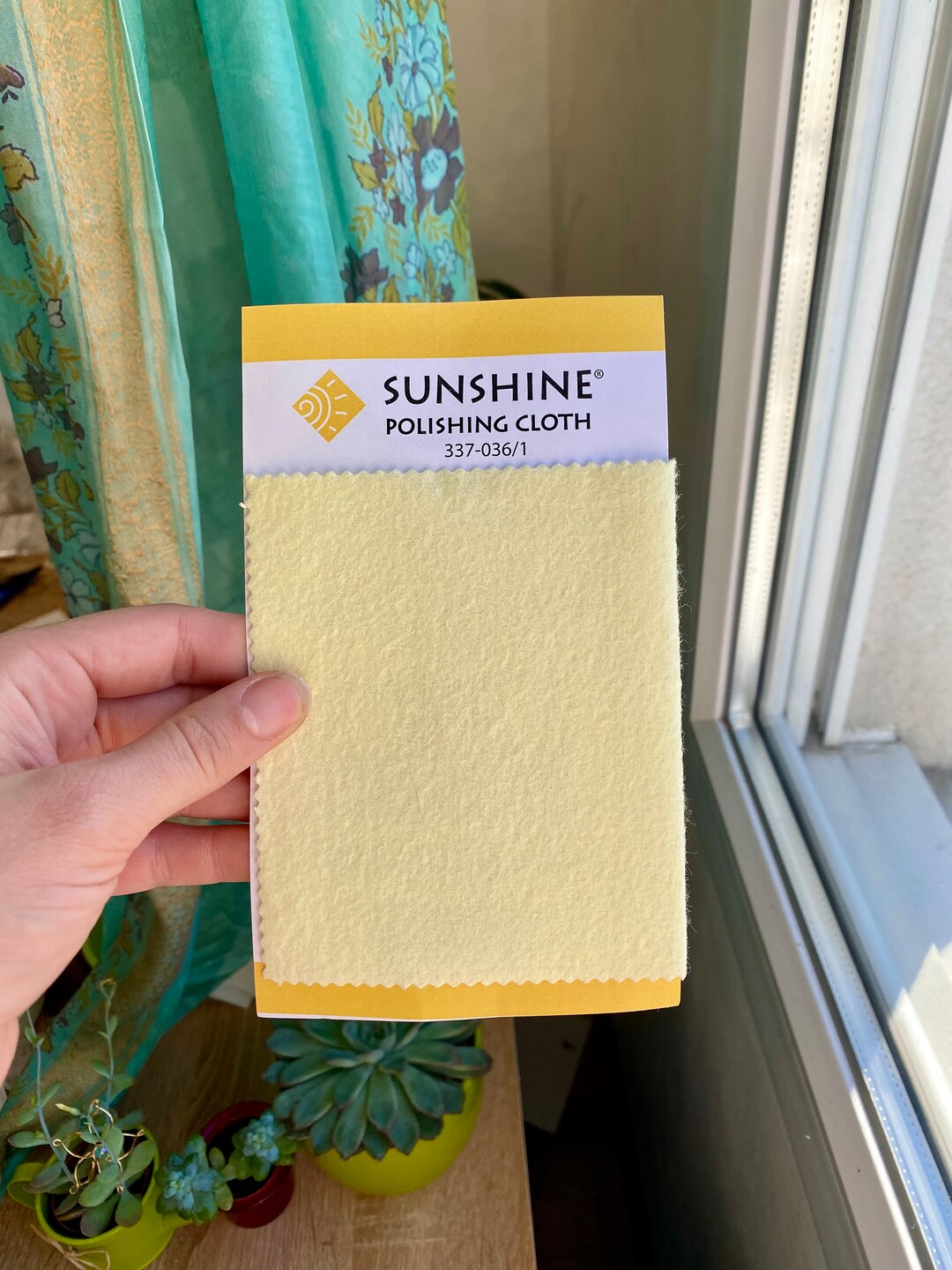 Large Size Sunshine Polishing Cloth. 19x13cm. Silver Polishing Cloth