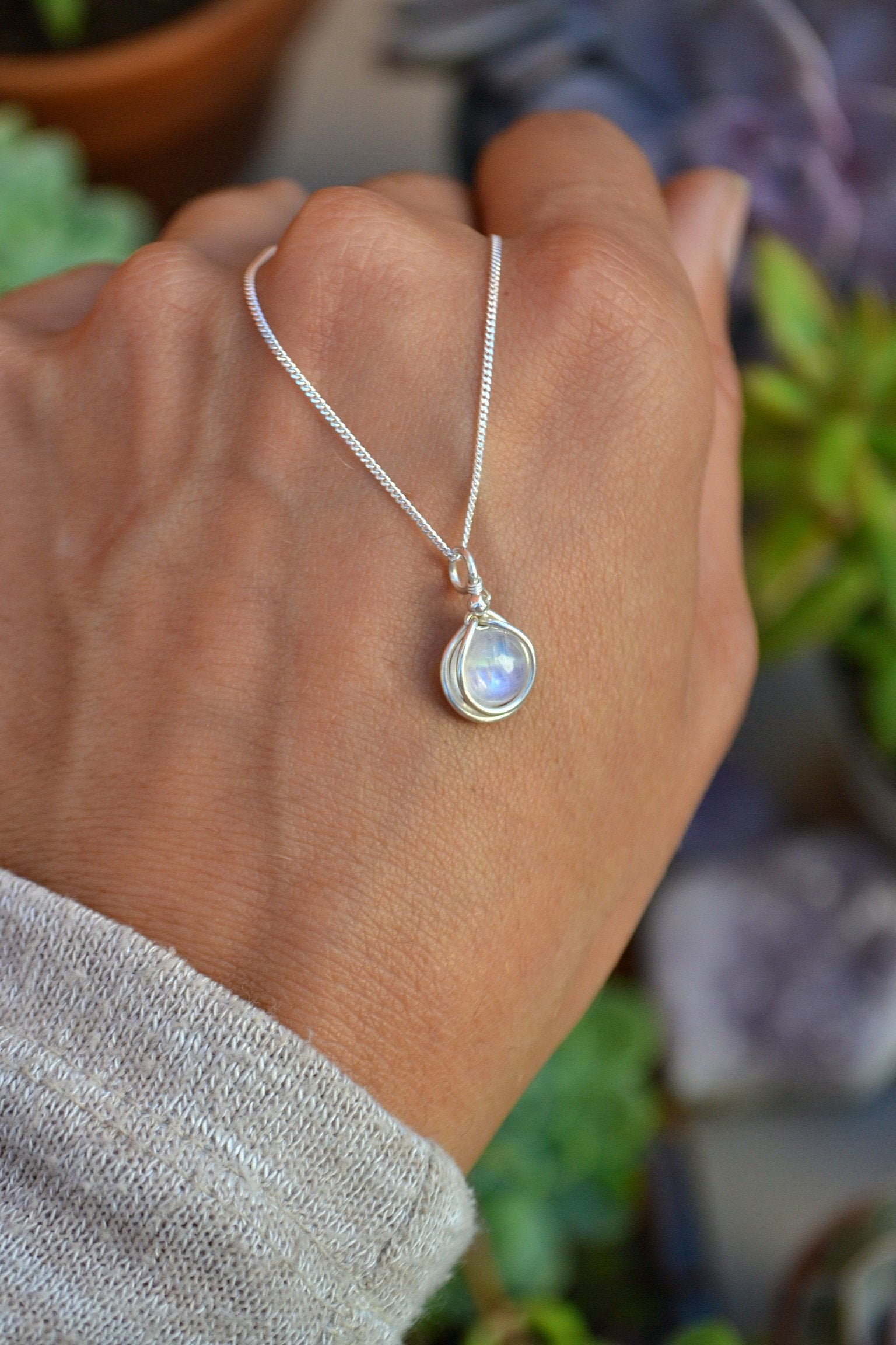 Antique Moonstone Necklace Sterling Silver two stone Pendant Oxidized  Vintage moonstone moon celestial valentines gift for her women fiancée –  Schooner Chandlery