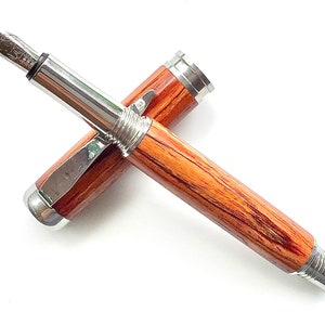 Füllfederhalter Holzstift - schöner Cocobolo - Made In USA Edelstahl-Hardwares - 005FPSSC