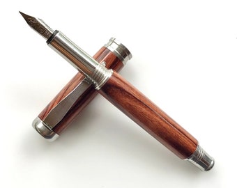 Holz Füllfederhalter - Kingwood - Made In USA Edelstahl-Hardware - 003FPSSF
