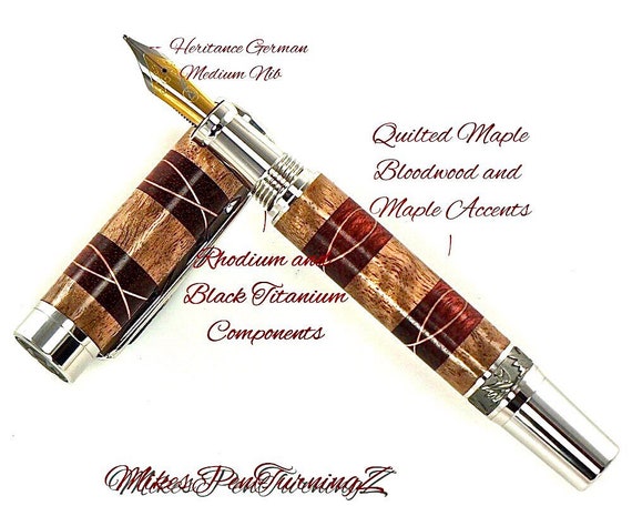Handcrafted Wood Fountain Pens, Vintage Fountain Pen with Ink