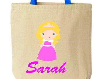 Kids book bag,kids personalized bag, customized tote bag, cloth grocery bag, School bag, daycare bag