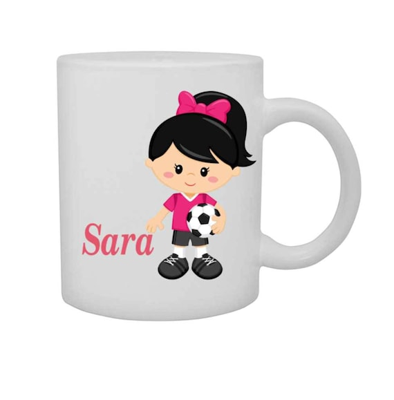 cup girl soccer, girls soccer mug, personalized cup, customized mug, girl sports, girl soccer player cup, cup with name