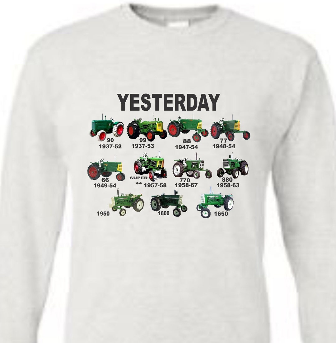 Tractor Long Sleeve Te, Green Tractor Shirt, Oliver Tractor Shirt
