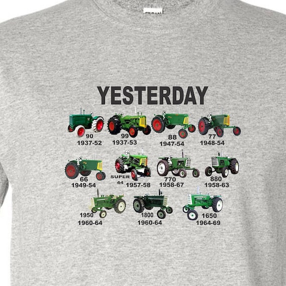 tractor shirt, green tractor shirt, oliver tractor shirt, vintage oliver shirt, historical oliver shirt, farm shirt,  tractor shirt