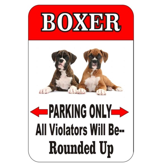 HANDMADE BOXER DOG SIGN PERSONALISED DOG SIGN BEWARE OF THE DOG SIGN GARDEN SIGN