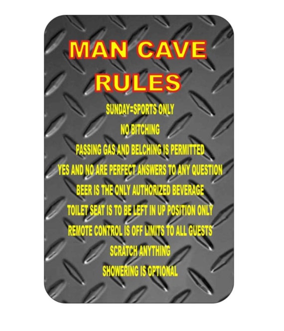 funny metal sign, metal sign, shop sign, garage sign, cave man sign, yard sign, indoor/outdoor sign, custom sign, funny sign