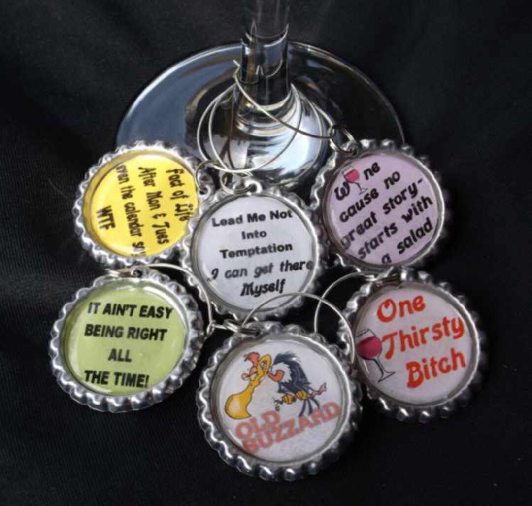 Funny Wine Charms Funny Drink Charms Wine Charms Drink Etsy