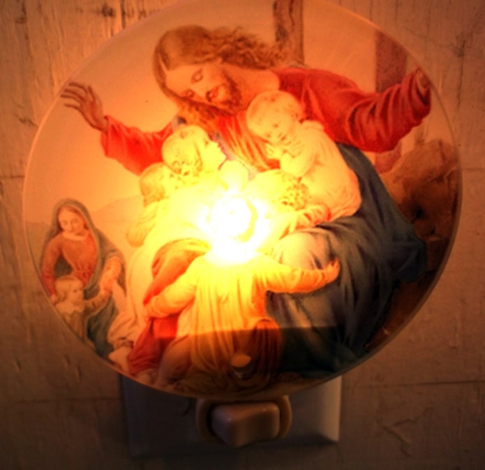Jesus night light christian night light religious light Etsy