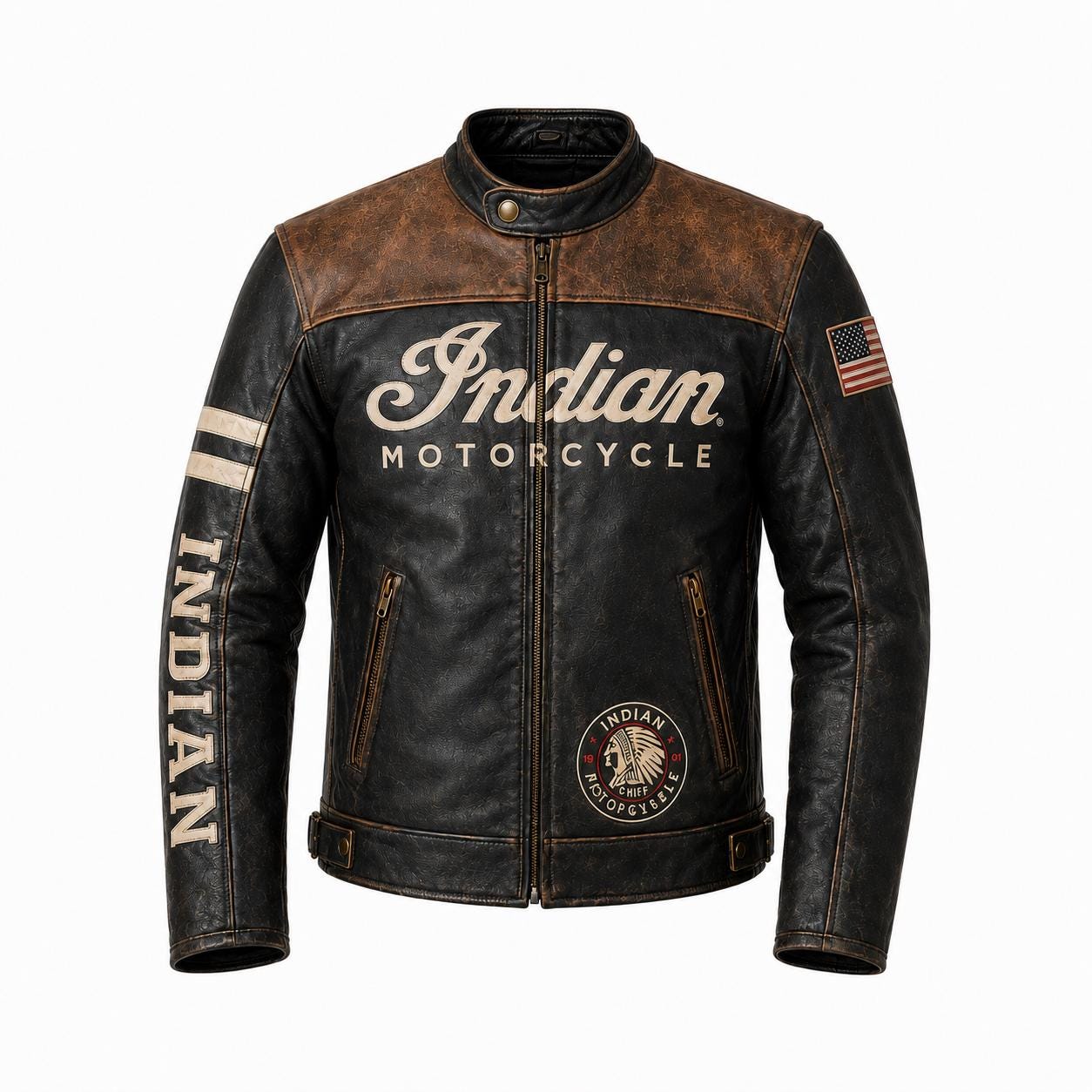 Indian Motorcycle Leather Jacket - Etsy