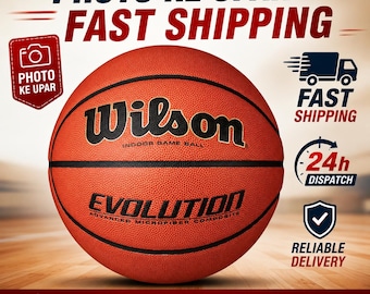Wilson Evolution Basketballs Brown - Game Ball Size 5 - 27.5"