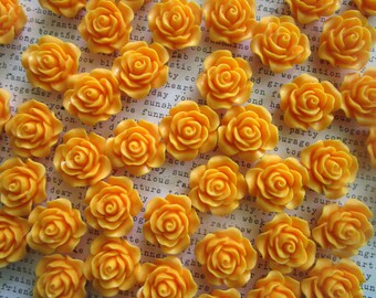 16pcs 28mm Mixed color resin flower