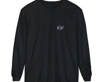 The Signal Ledger Founding Beta Member 2026 Comfort Colors Long Sleeve T-Shirt | Front and Back Graphic Tee
