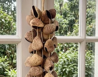 Natuurlijk Kadus Fruit-windgong | Boho tropisch regenwoud geluidsdecor