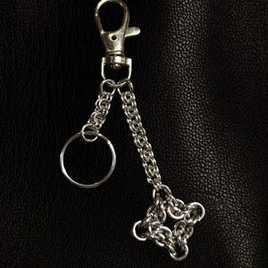 POLARIS - Stainless Steel Chainmail Keyring | Handmade
