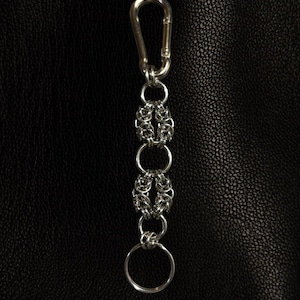WREATH - Stainless Steel Chainmail Keyring | Handmade
