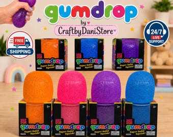 NeeDoh Gumdrop Super Solid Squish Spielzeug - Sensorischer Stressball, Angst Relief Fidget Geschenke