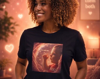 I'm With Her Shirt | MAMA Graphic Tee | Pro-Life Statement Shirt | Conversation Starter Gift