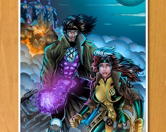 Gambit & Schurke Kunstdruck