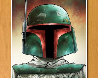 Boba Fett Kunstdruck