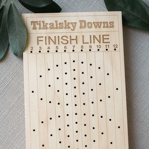 Horse Racing Board Game - Personalized, Maple, Custom Game
