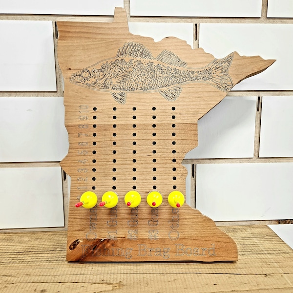 Fishing Brag Board, Fish House, Ice Fishing, Cabin, Personalize