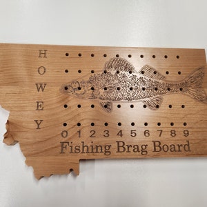 Fishing Brag Board, Fish House, Ice Fishing, Cabin, Personalize image 7