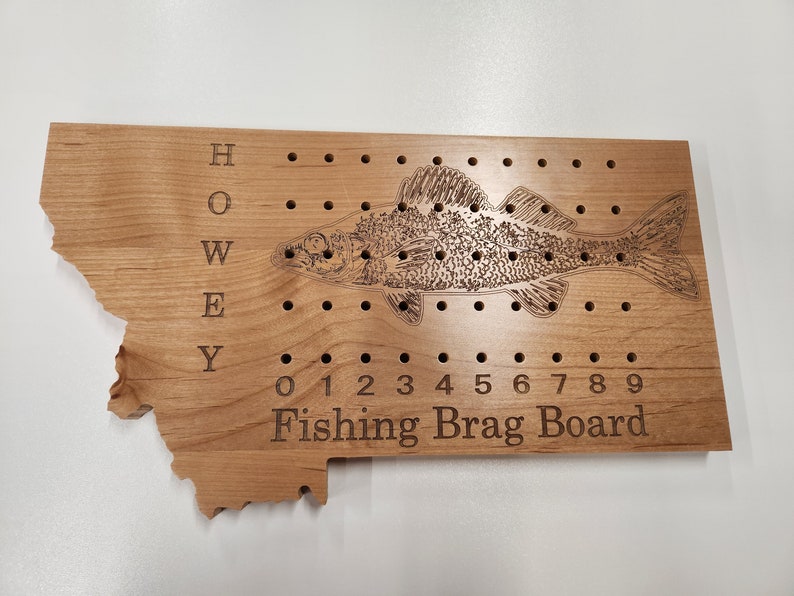Fishing Brag Board, Fish House, Ice Fishing, Cabin, Personalize image 7