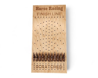 Horse Racing Board Game - Personalized, Maple, Custom Game