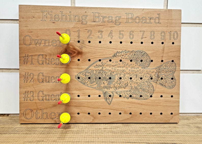 Fishing Brag Board, Fish House, Ice Fishing, Cabin, Personalize Rectangle