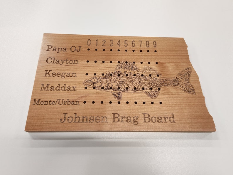 Fishing Brag Board Fish House Ice Fishing Cabin Etsy