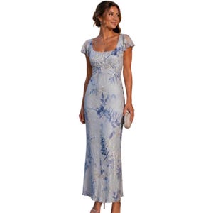 abs formal dresses Vintage Dress Long sleeve robe