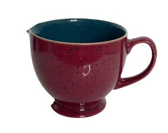 Denby Stoneware Inghilterra Ciotola per lattiera Harlequin Rosso Verde