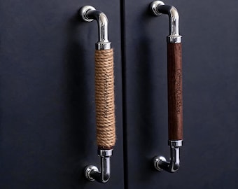 Brass Walnut Closet Pull, Cabinet Drawer Pull, Wardrobe Handle