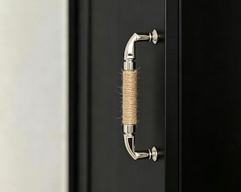 Brass Wardrobe Pull, French Drawer Handle, Cabinet Pull for Kitchen
