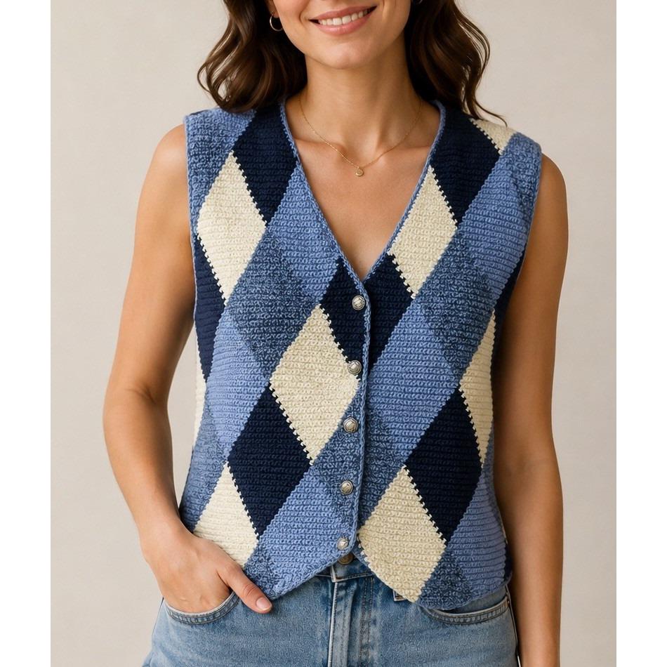 Argyle Sweater Vest - Etsy