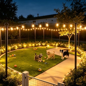 4 Pack 11.1FT Rustproof Metal String Light Poles for Outdoor Events