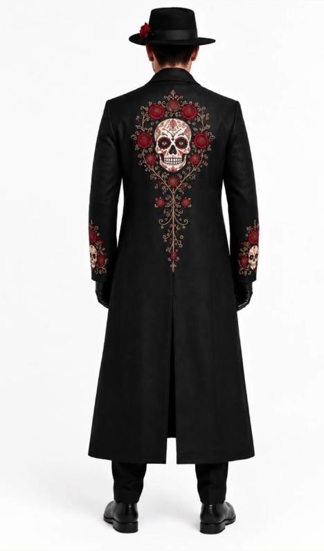 Embroidered Trench Coat - Etsy