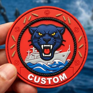 Toppa 3D personalizzata in PVC: logo personalizzato, distintivo tattico impermeabile (chiusura a strappo)