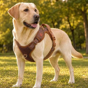 Pettorina regolabile per cani, gilet imbottito in rete traspirante con maniglia, pettorina a sgancio rapido per cani di piccola e media taglia.
