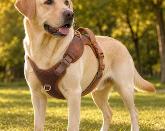 Adjustable Dog Harness, Breathable Padded Mesh Pet Vest with Handle, Quick Release Walking Harness for Small and Medium Dogs