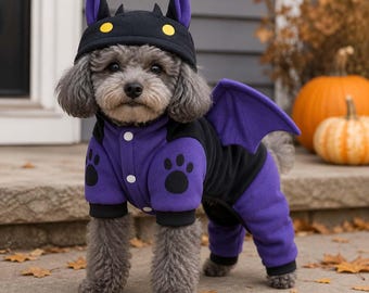 Cute Dog Costume Jumpsuit, Funny Puppy Outfit, Dinosaur Shark Chicken Bat Halloween Costume, Christmas Pet Clothes for Small Dogs