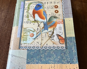 Bluebird and Friends Handmade Journal
