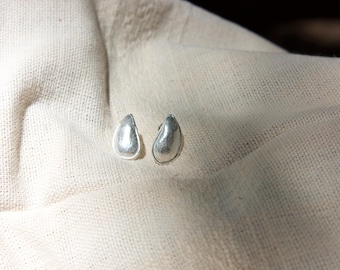 Handgemachte Muschel Ohrstecker - Silber, Messing, Gold Ocean Schmuck