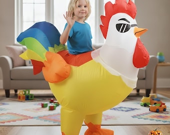 Disfraz inflable de gallo para cosplay / Disfraces de animales para niños y adultos / Fiesta de carnaval de Halloween